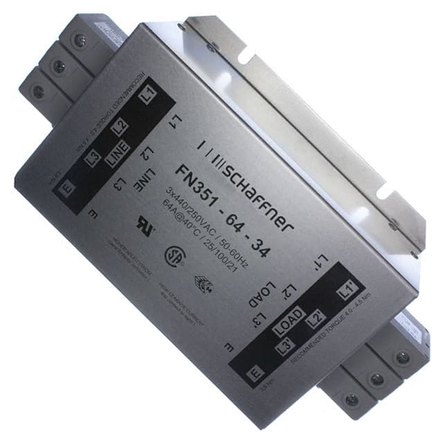 FN351-64-34 Schaffner EMC Inc.  Moduli di filtro di linea di alimentazione